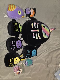 Halloween Squishmallows Lot — Bufinda, Marvin, Betty & More (8)