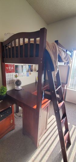 Wooden Loft Bed