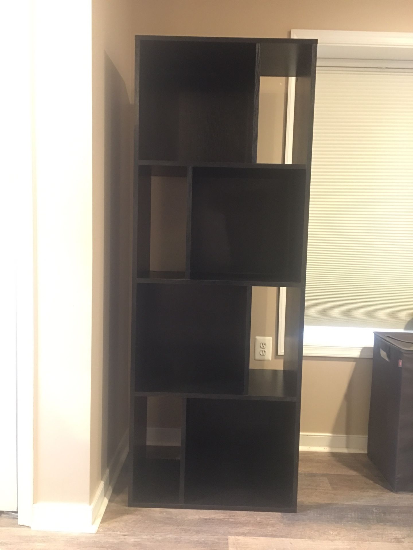 Crate and Barrel Black Bookcase