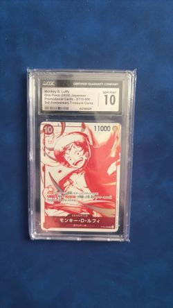 One piece grade 10 CGC monkey D Luffy Japanese’ promo card.