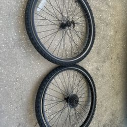 Set Of 24” Quick Release Wheels With 7-Speed Sprocket ⚙️ Gears 