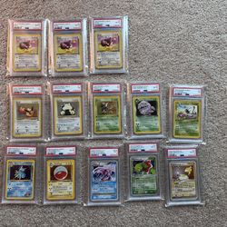 Pokemon Cards PSA Nintendo, Eevee, Snorlax