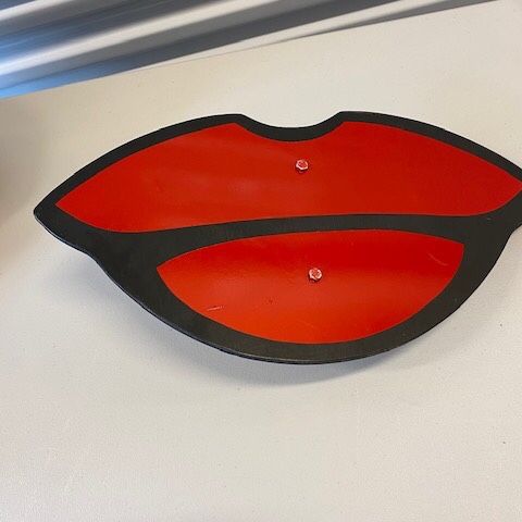 Clet Abraham Lip Sculpture