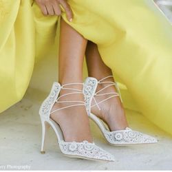 New Bella Belle Boho Wedding shoes  Size 5