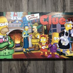 Vintage The Simpsons Clue Board Game First Edition 2000