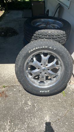 20’’ rims 6 lug with brand new tires