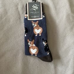 Graphic Socks Dog print