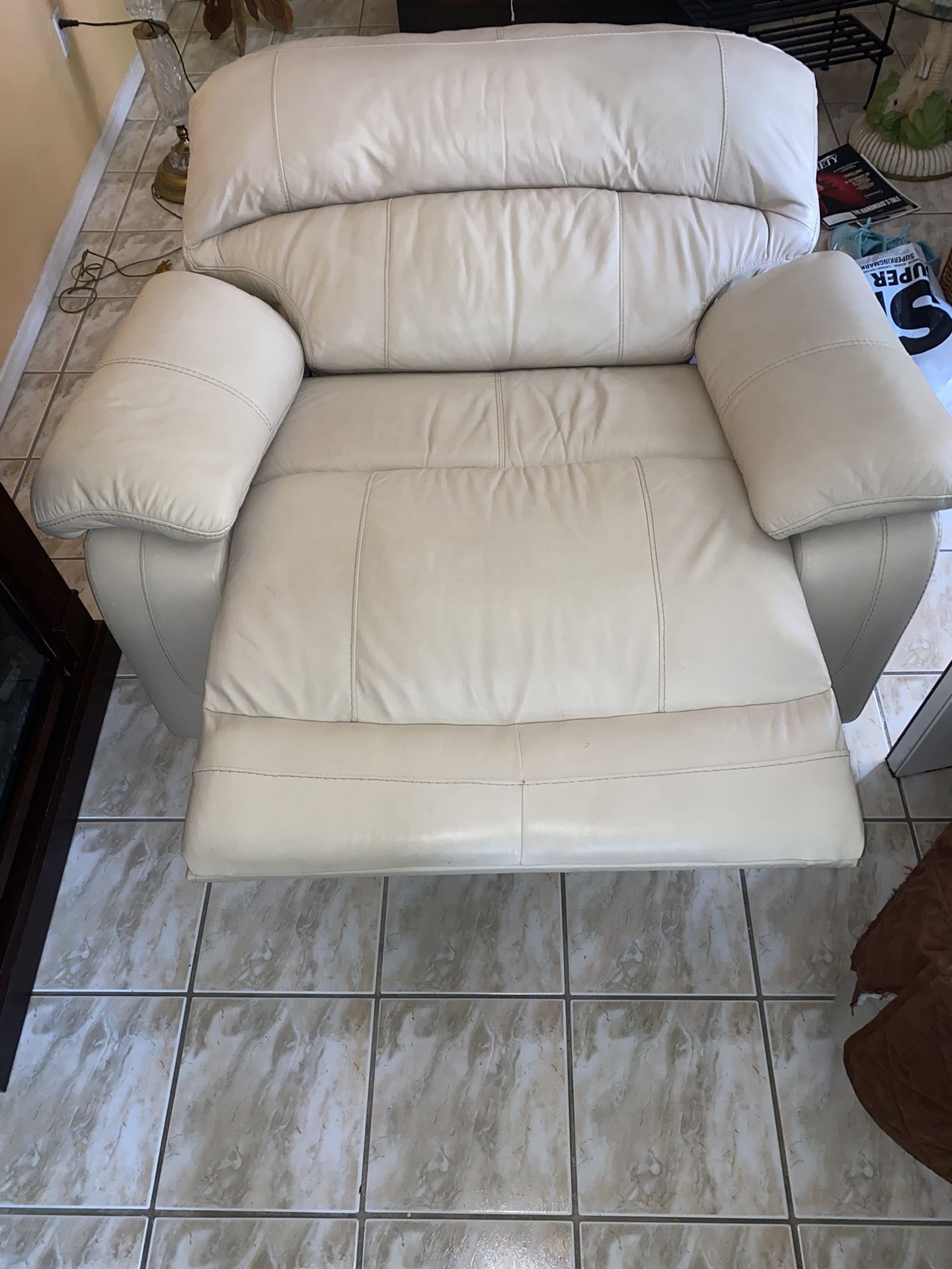 Leather electrical Reclining Couch