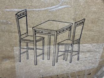 Brand new 3-piece faux marble bistro / bar table set by Home Source.