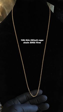 10k gold rope chain
