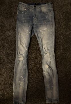 Blue Splatter Jeans Size 30