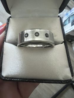 Men’s Ring Size 12 3 Black Diamonds