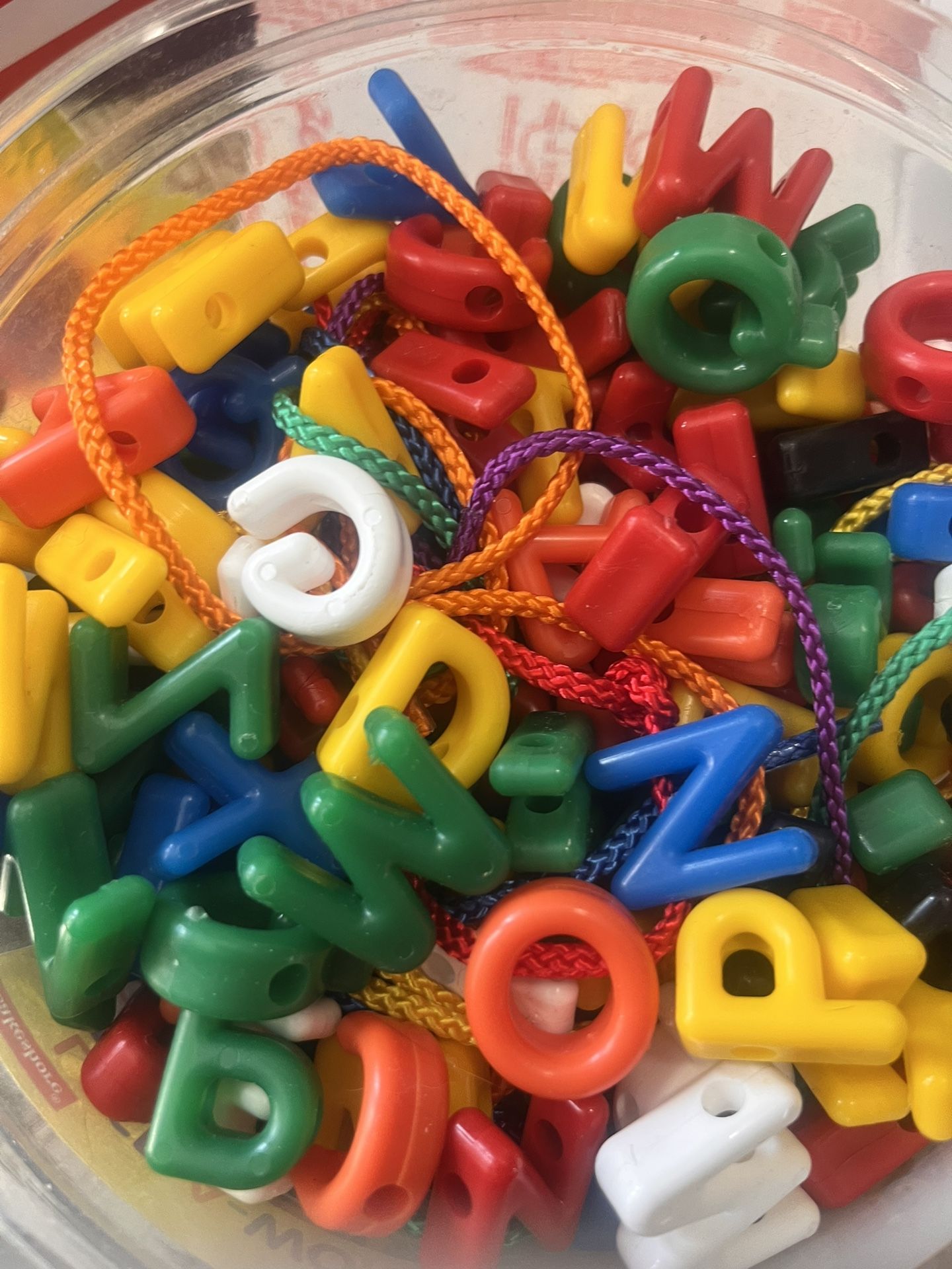 Letters Lace-A-WORD Uppercase Beads