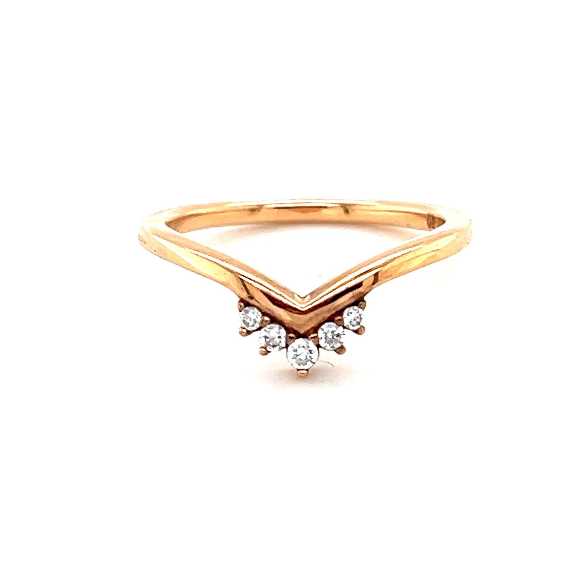 Pandora Rose Gold Wishbone Tiara Ring