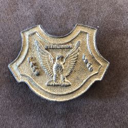 Heavy Vintage Bicentennial Eagle Brass Belt Buckle 