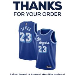 Laker Royal Blue Lebrun Jersey