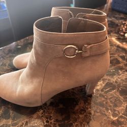 Beige Booties