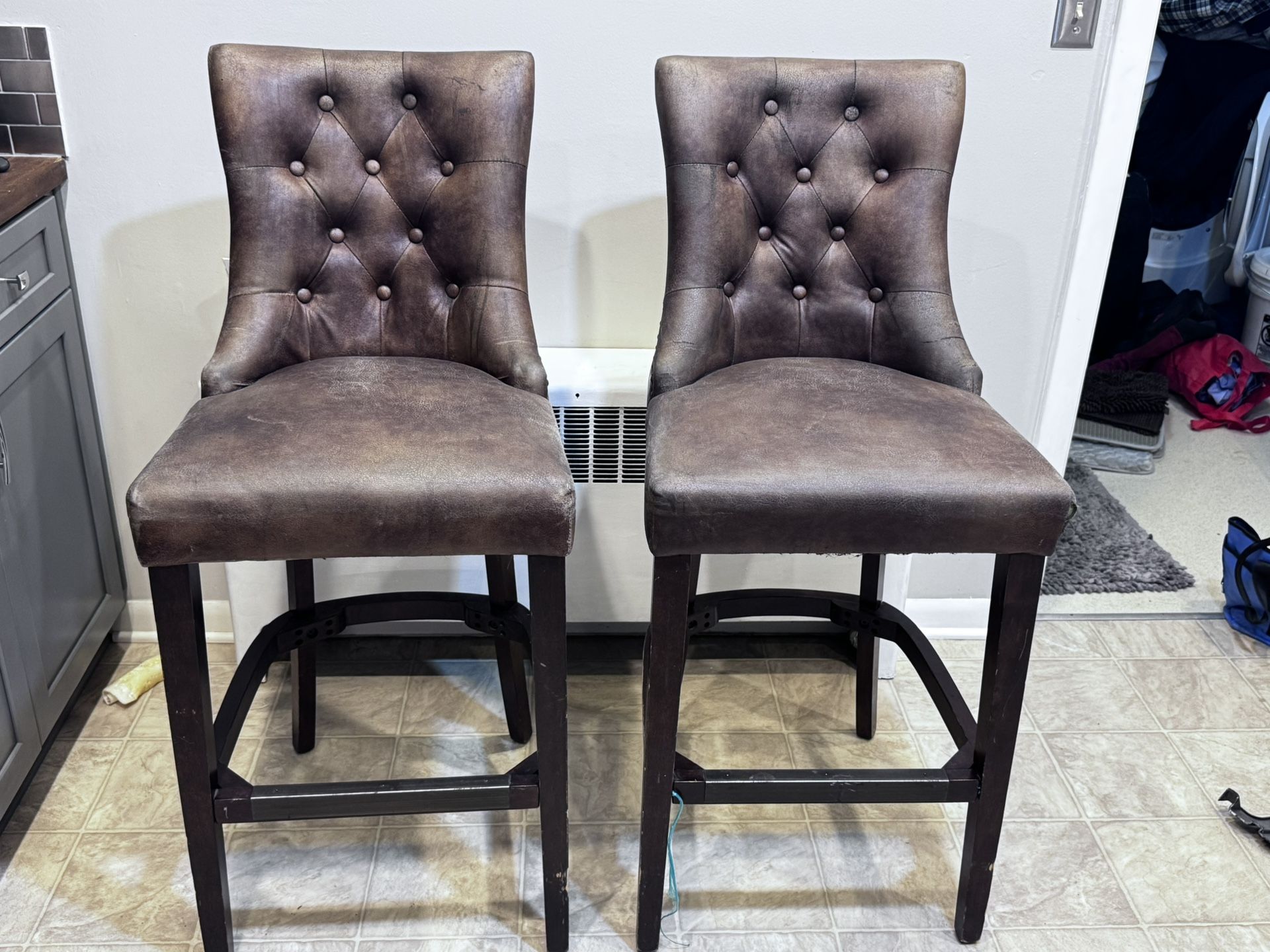 Bar Stools Real Leather