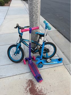 2 Scooters and  bike - Free