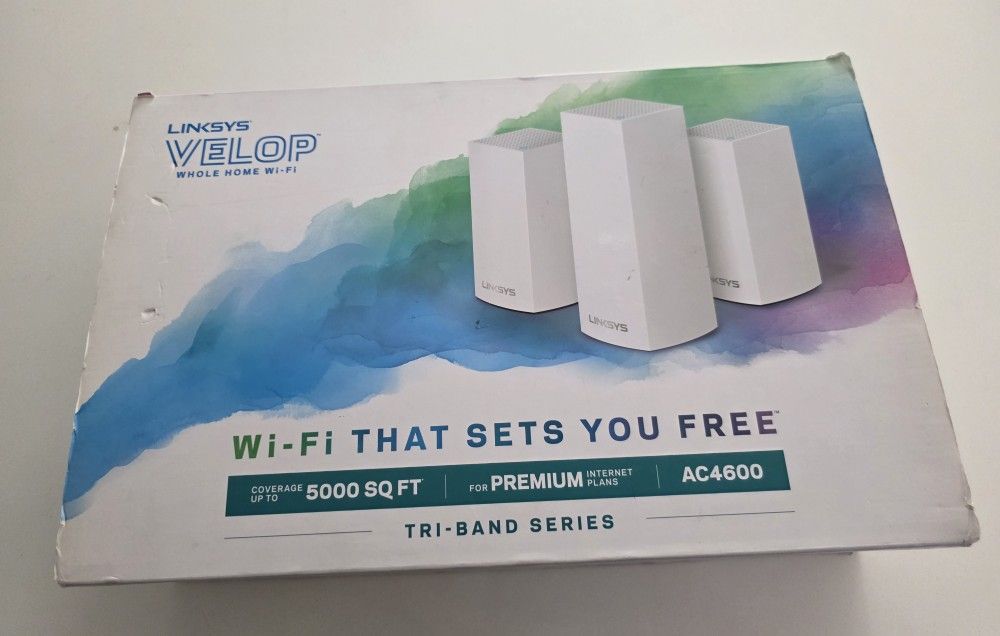 Linksys Velop AC4600 Mesh Wi-Fi System VLP0203-BF 3 Pack