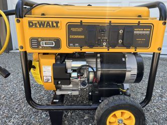 DEWALT 8000-Watt Electric Start Gas-Powered Portable Generator with Idle Control, GFCI Outlets
