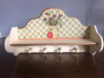 Key holder with shelf