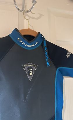 O’Neill Wetsuit Shorts Youth Size 8 New Black Blue Trim 