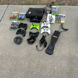 Xbox 360 S. With Six Brand New Games And Six Controllers 