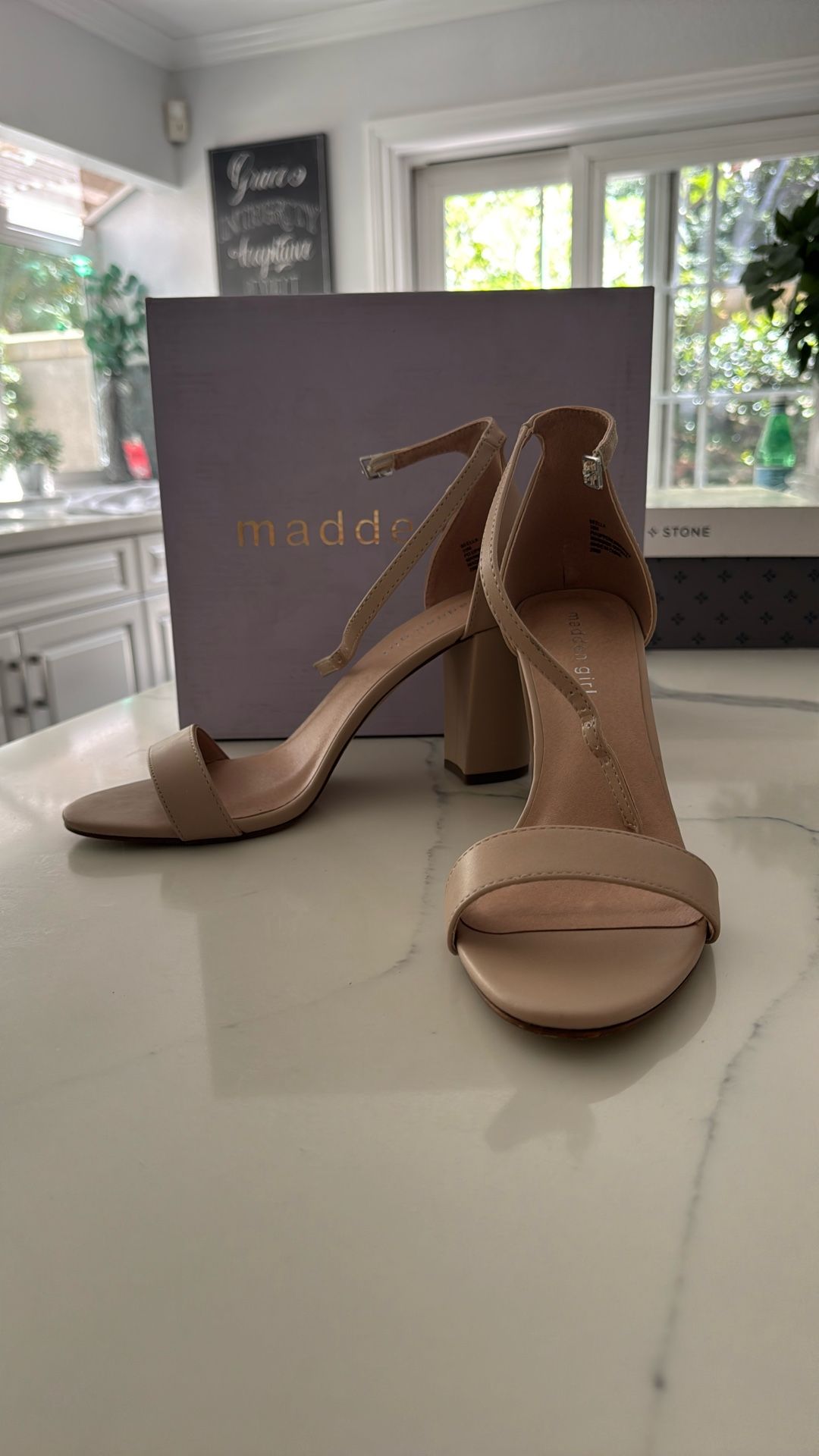 Tan Leather madden Girl Heels