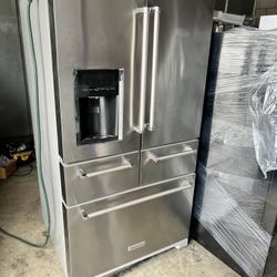 Kitchen And 5 Door Stainlees Steel Refrigerador 