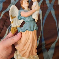 Home Interiors Angel with Child Porcelain Figurine