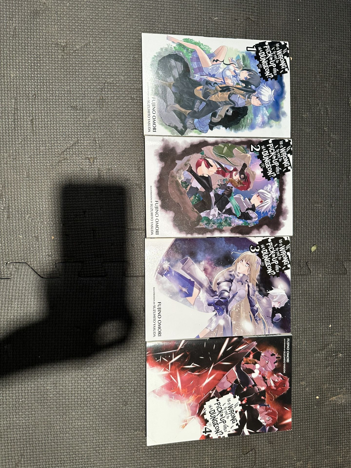 is it wrong to pickup girls in a dungeon light novel volumes 1-4
