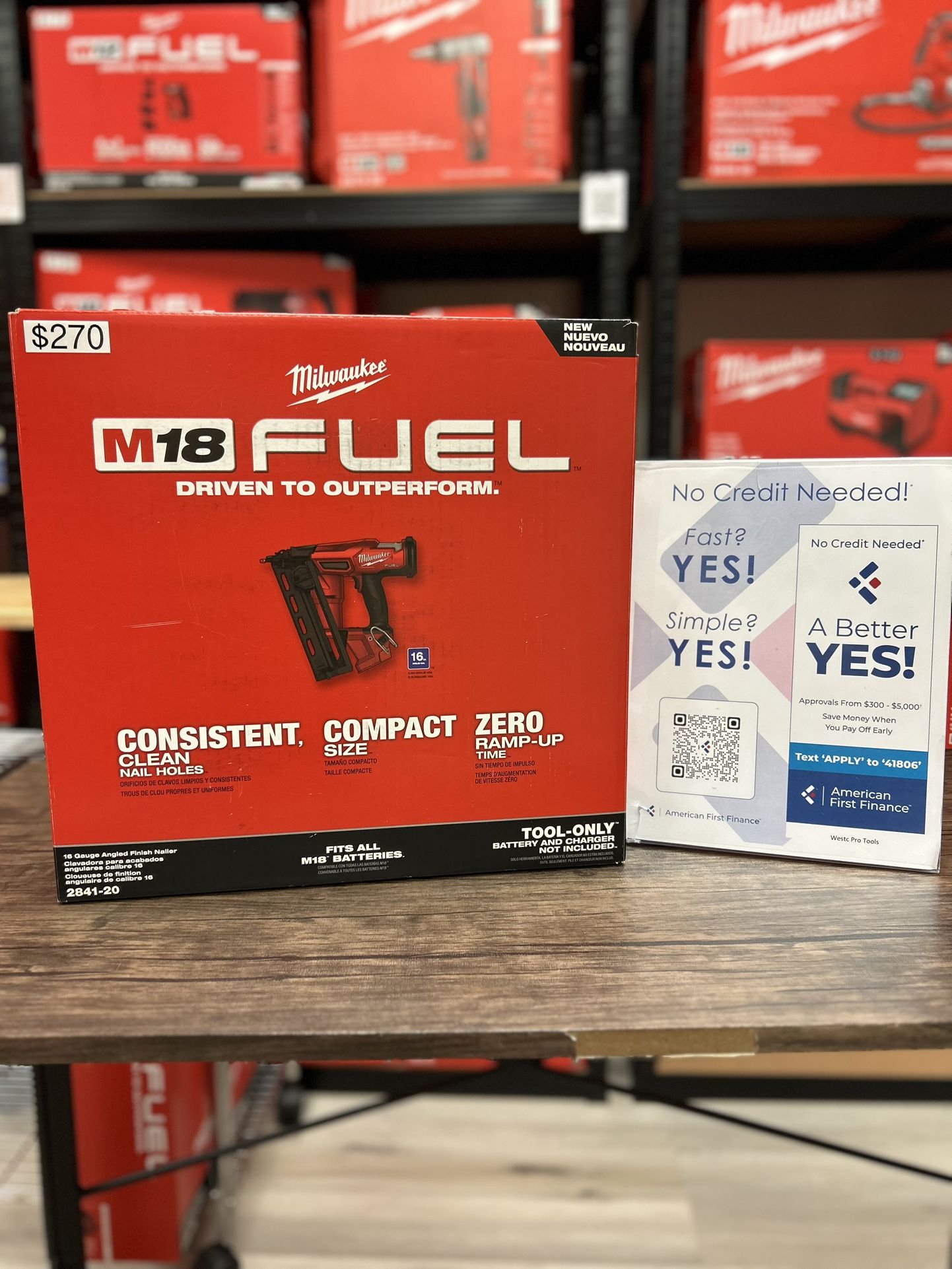 Milwaukee M18 Fuel 16 Ga Angled Finish Nailer