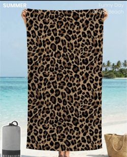 Leopard Beach Towel