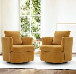 New accent chairs set of 2 ginger color
