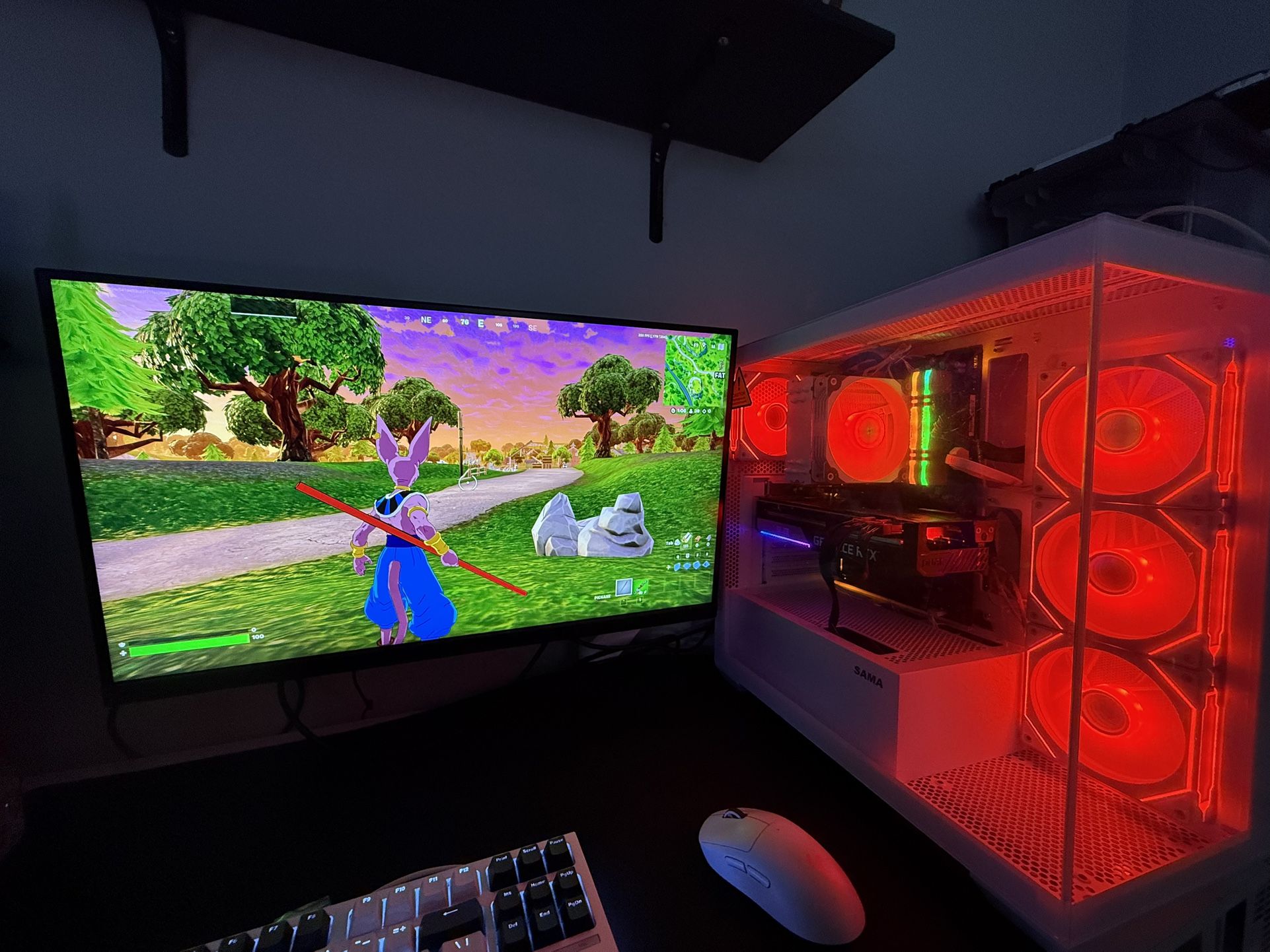 White Gaming Pc Computer Desktop RTX 3070