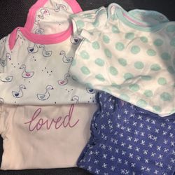 0-3 months onesies bundle girl 10 pieces