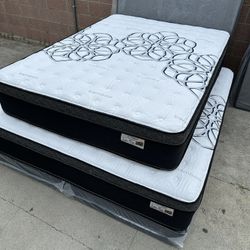 Full Size Mattress Pillow Top 12” Thick. ▫️ All Sizes Available ▫️ Delivery Available ▫️ New Mattress In A Plastic Sealed ▫️