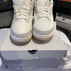 Jordan 3 Craft Ivory Size 11 -Excellent Condition With OG Box (FJ9479-100)
