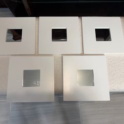 IKEA MALMA mirrors 10” x 10” and round mirrors