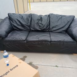 Black Leather Couch
