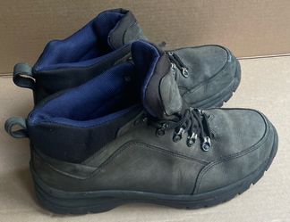 Lands' End Boots Mens 11 D 44.5 Brown Leather Hiking Work Ankle Trail Lace Up