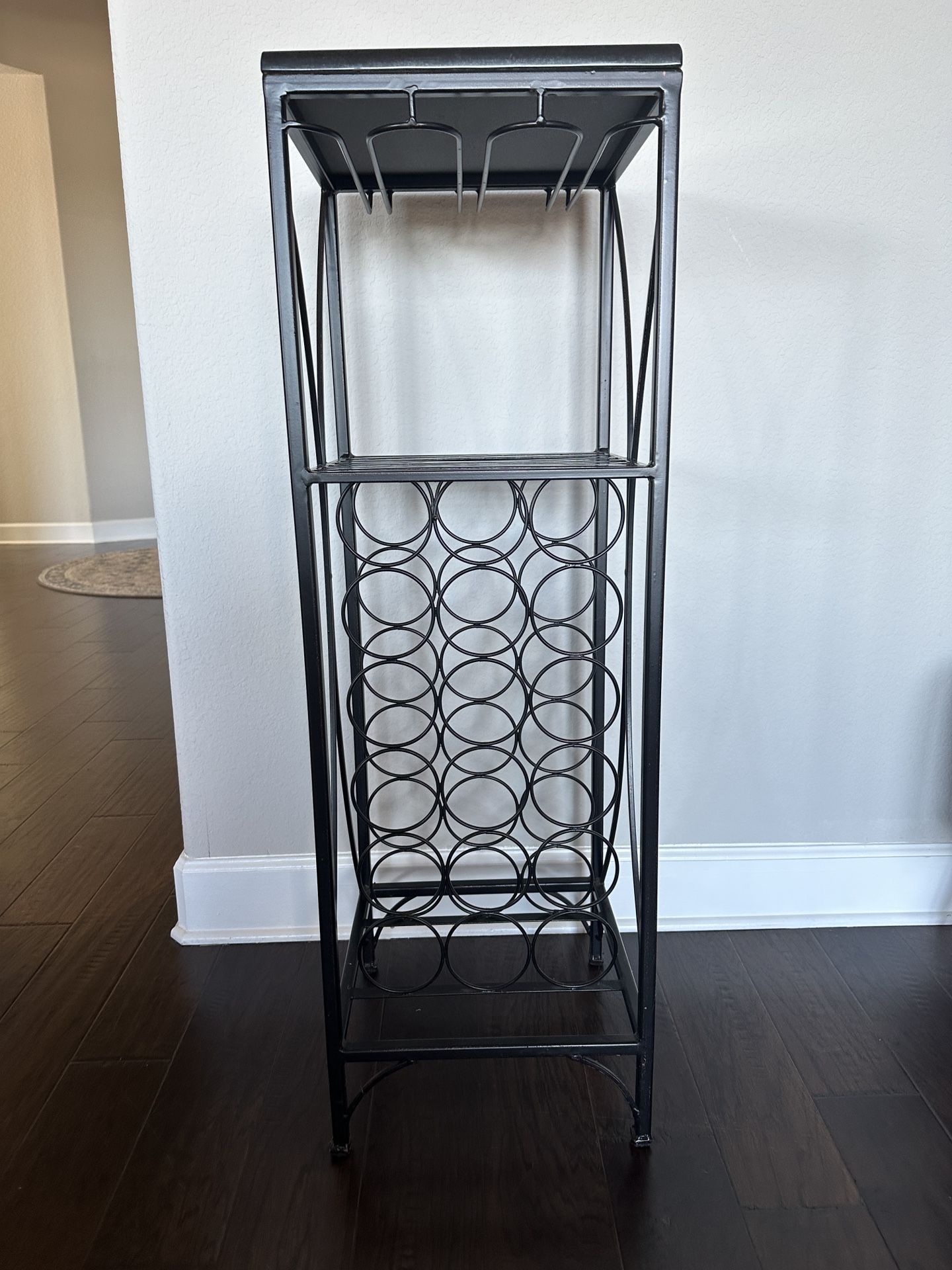 Wine Rack 18 Bottles & 9-12 Glasses/Stems