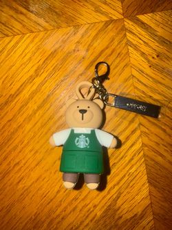 Starbucks x Disney Holiday Collection Bearista Lid Stopper Bear Keychain