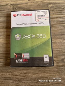 (5 ⭐ Seller) Xbox 360 Gears Of War Judgement Game Case
