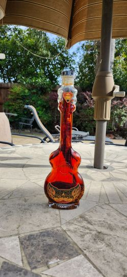 Red Hot Chili Peppers Guitar shaped bottle