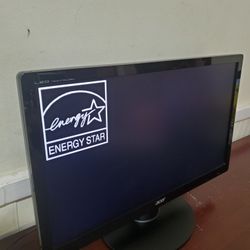 Acer Monitor. (Landscape Style)  21 inches from one to other Edge. High Definitions Display 