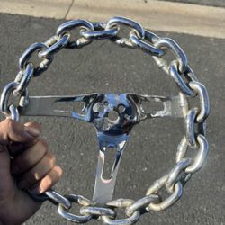 9 In Lowrider Chain Steering Wheel 