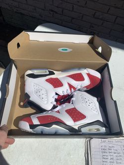 Jordan 6 Carmine Kids Size 7y