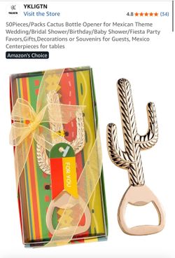Cactus Bottle Opener Party Favor